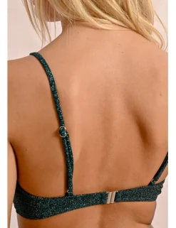 Top de bikini de tirantes escote tiras y lazada