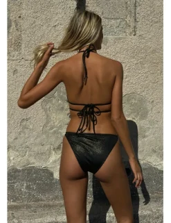 Top de bikini triángulo detalle corazón