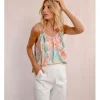 Top de doble tirante con estampado