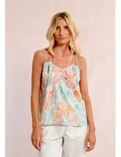 Top de doble tirante con estampado