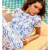 Top de manga corta estampado floral