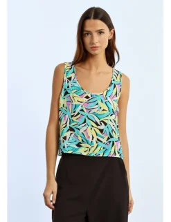 Top de tirantes con estampado floral