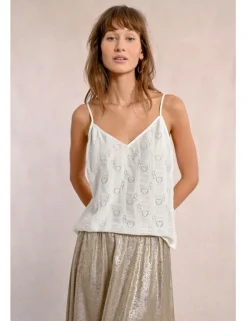 Top de tirantes detalle corazones