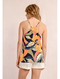 Top lencero de tirantes con estampado