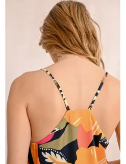 Top lencero de tirantes con estampado