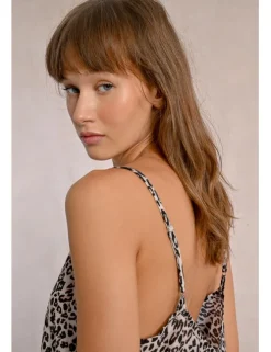 Top lencero de tirantes con estampado