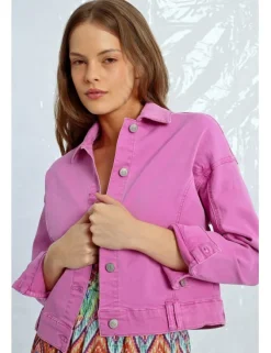 Veste en jean crop