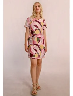 Vestido de manga corta con estampado