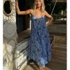 Vestido de tirantes con estampado