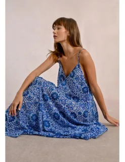 Vestido de tirantes con estampado
