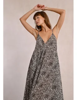 Vestido de tirantes con estampado