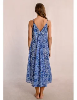 Vestido de tirantes con estampado
