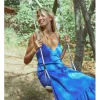 Vestido largo de tirantes con motivo paisley