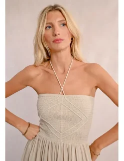 Vestido largo escote palabra de honor