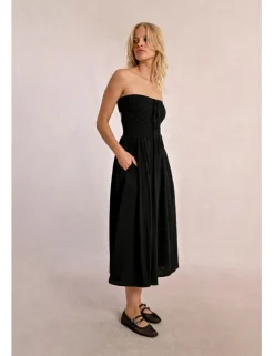 Vestido largo escote palabra de honor
