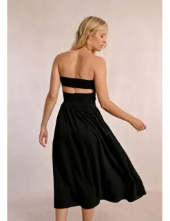 Vestido largo escote palabra de honor