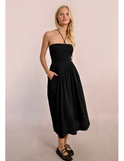 Vestido largo escote palabra de honor
