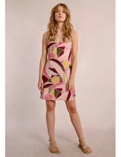 Vestido sin manga con estampado